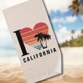 Ich finde California Retro Strandtuch