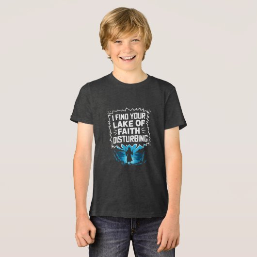 Ich finde deinen Mangel an Glauben beunruhigend Tri-Blend Shirt (Vorderseite voll)