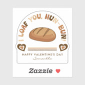 Ich finde dich trendy Beige Herz Funny Valentine's Aufkleber (Blatt)