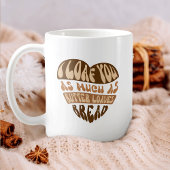 Ich finde dich trendy Beige Herz Funny Valentine's Kaffeetasse