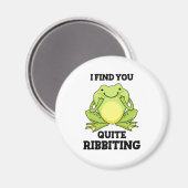 Ich finde dich ziemlich verblüffend Funny Frog Puf Magnet (Vorderseite/Rückseite)