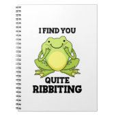 Ich finde dich ziemlich verblüffend Funny Frog Puf Notizblock (Vorderseite)