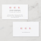 Ich finde die Blume von Ichon. Moderne Blumen Visitenkarte (Vorne/Hinten)