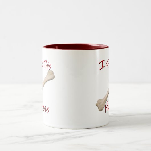 Ich finde diese Humerus-Tasse Zweifarbige Tasse (Mittel)