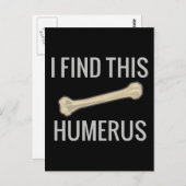 Ich finde diesen Humerus Postkarte (Vorne/Hinten)