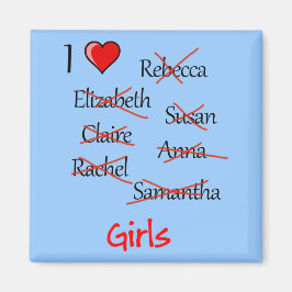 "Ich finde Girls" Magnet