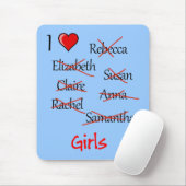 "Ich finde Girls" Mousepad (Mit Mouse)