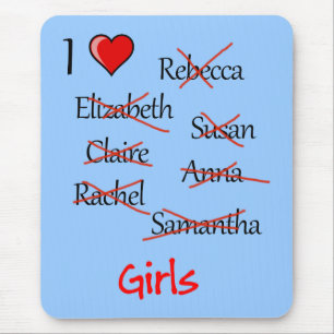 "Ich finde Girls" Mousepad