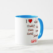 "Ich finde Girls" Tasse (VorderseiteRechts)