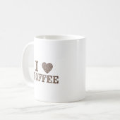 Ich finde Kaffee Bean Art Kaffeetasse (Vorderseite Links)