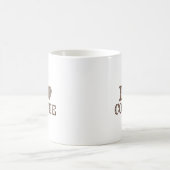 Ich finde Kaffee Bean Art Kaffeetasse (Mittel)