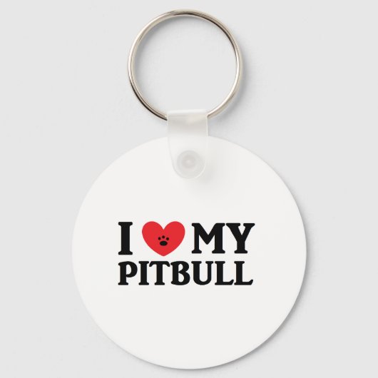 Ich finde mein Pitbull Schlüsselanhänger (Vorderseite)