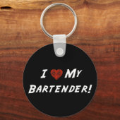 Ich finde meinen Barkeeper toll! Schlüsselanhänger (Vorderseite)