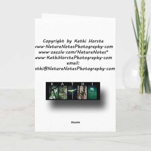 Ich finde mich selbst, Vermisst Sie... Grußkarte Karte (Rückseite)