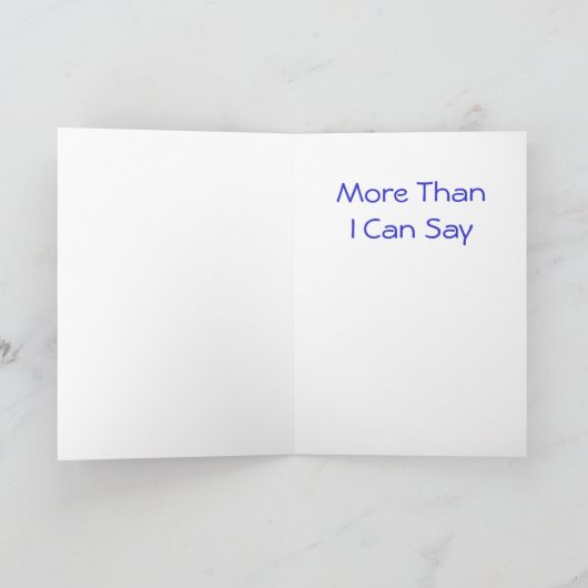 Ich finde mich selbst, Vermisst Sie... Grußkarte Karte (Innenseite)