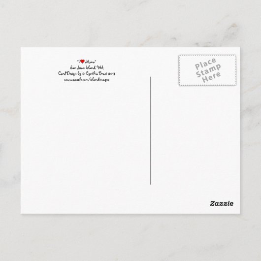 Ich finde Mona toll! Postkarte (Rückseite)