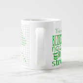 Ich finde Needlepoint Jumbo Tasse (Rückseite)