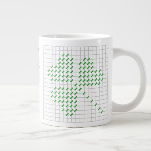 Ich finde Needlepoint Jumbo Tasse (Rechts)