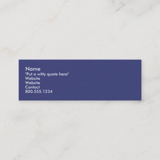 Ich finde Nerds Mini Visitenkarte (Vorderseite)