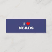 Ich finde Nerds Mini Visitenkarte (Rückseite)