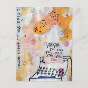 Ich finde Sie in jeder Word-Postkarte Postkarte