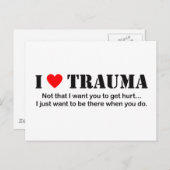 Ich finde Trauma Postkarte (Vorne/Hinten)