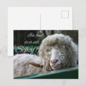 Ich finde's dich voll Schaf! Postkarte (Vorne/Hinten)