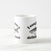 Ich fing Sie ein köstlicher Baß Kaffeetasse (Mittel)