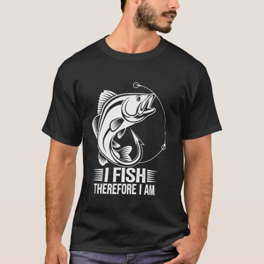 Ich fische, also bin ich T-Shirt (Vorderseite)
