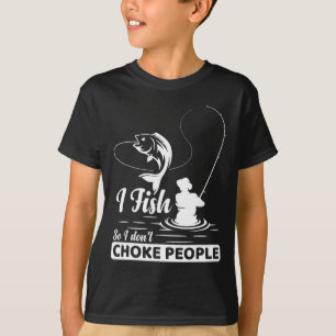Ich fische - also nicht - Choke People Lustigen Sp T-Shirt