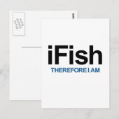 Ich fische also postkarte (Vorne/Hinten)