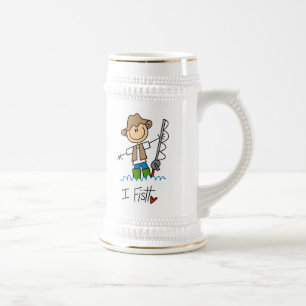 Ich fische bierglas