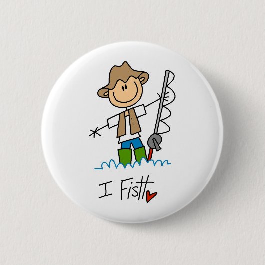Ich fische button (Vorderseite)