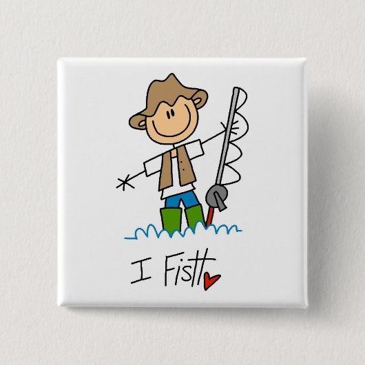 Ich fische button (Vorderseite)