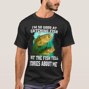 Ich fische, damit ich Leute nicht würge Angeln T-Shirt