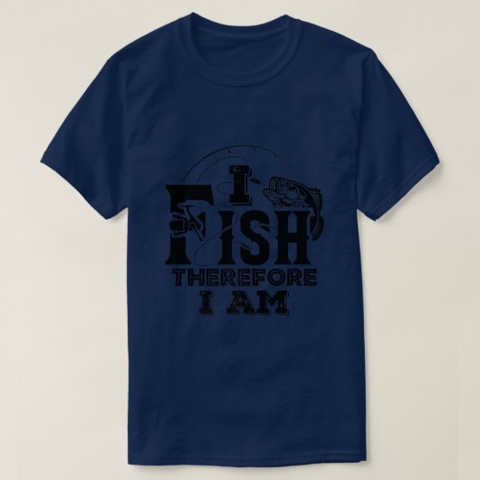 Ich fische deshalb Fischer Funny Prem T-Shirt (Design vorne)