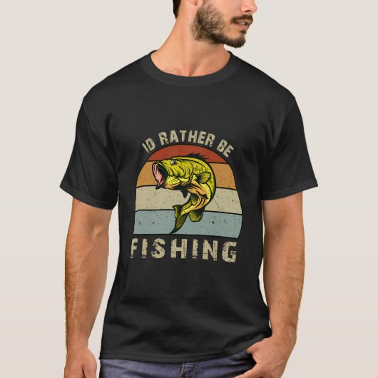 Ich fische eher Geschenke für Fischer Väter d T-Shirt (Vorderseite)