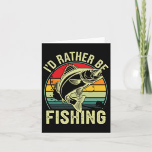 Ich fische eher Retro-Vintagen Outdoor-Fisher Karte