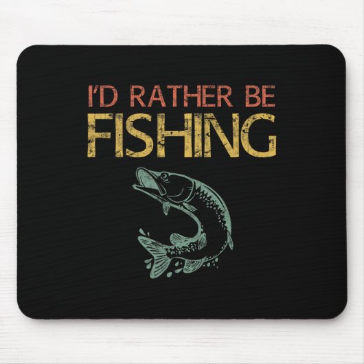 Ich fische eher Shirt 1 Mousepad (Vorne)