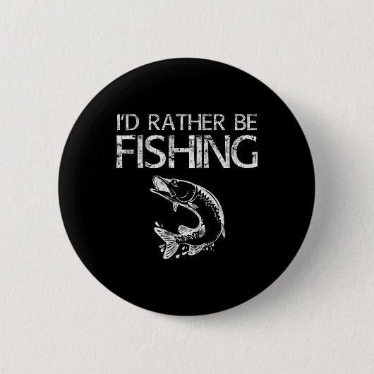 Ich fische eher Shirt von Fischern Button (Vorderseite)