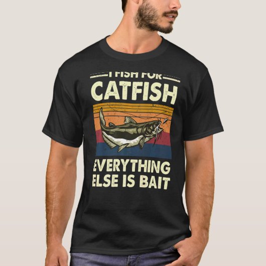 Ich fische für Fisch alles andere ist Köder Fisch T-Shirt (Vorderseite)