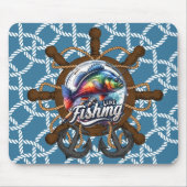 Ich fische gerne mit Nautikrutschen Mousepad (Vorne)
