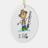 Ich fische keramik ornament (Rechts)