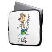 Ich fische laptopschutzhülle (Vorderseite Links)