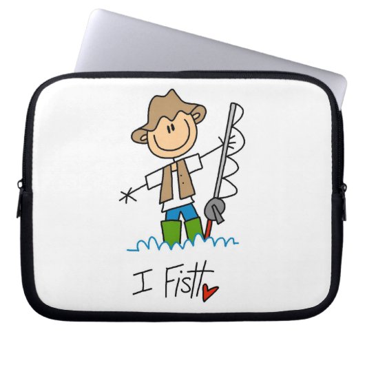 Ich fische laptopschutzhülle (Vorderseite)