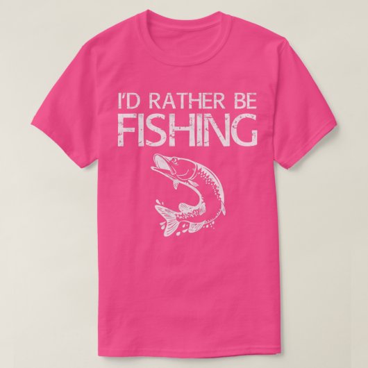 Ich fische lieber Fischer 1 T-Shirt (Design vorne)