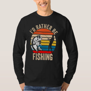 Ich fische lieber - Outdoor Fish Sunset Men Wom T-Shirt