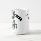 Ich fische lieber peralisierten Namen, FARBE Kaffeetasse (Mittel)