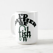 Ich fische lieber peralisierten Namen, FARBE Kaffeetasse (Vorderseite Links)