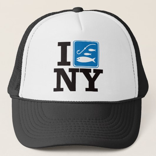 Ich fische New York - NY Truckerkappe (Vorderseite)